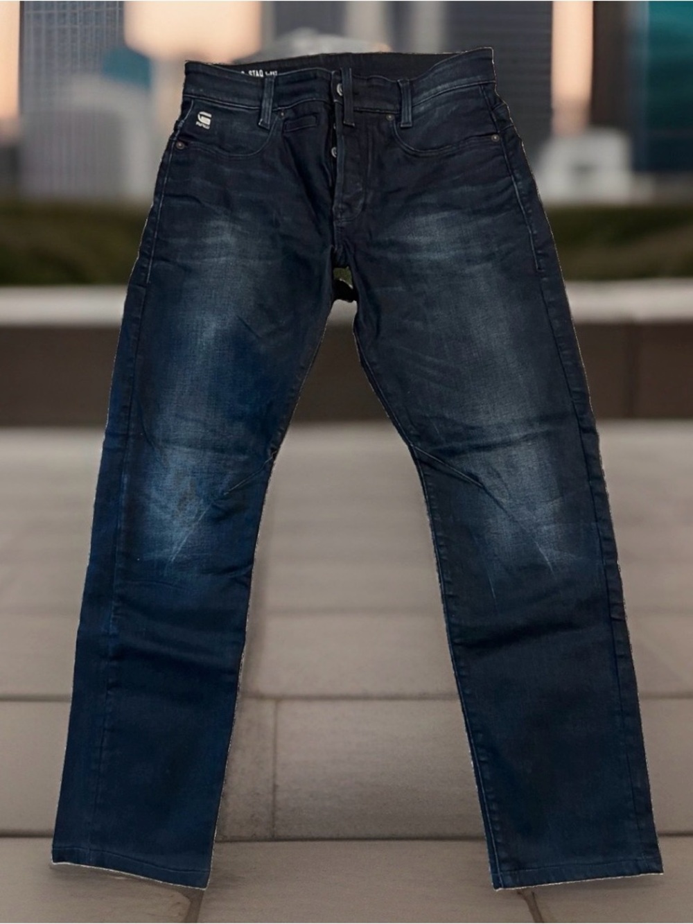 G-Star RAW D-Staq Tapered 5-Pocket Jeans Dark Wash Jeans